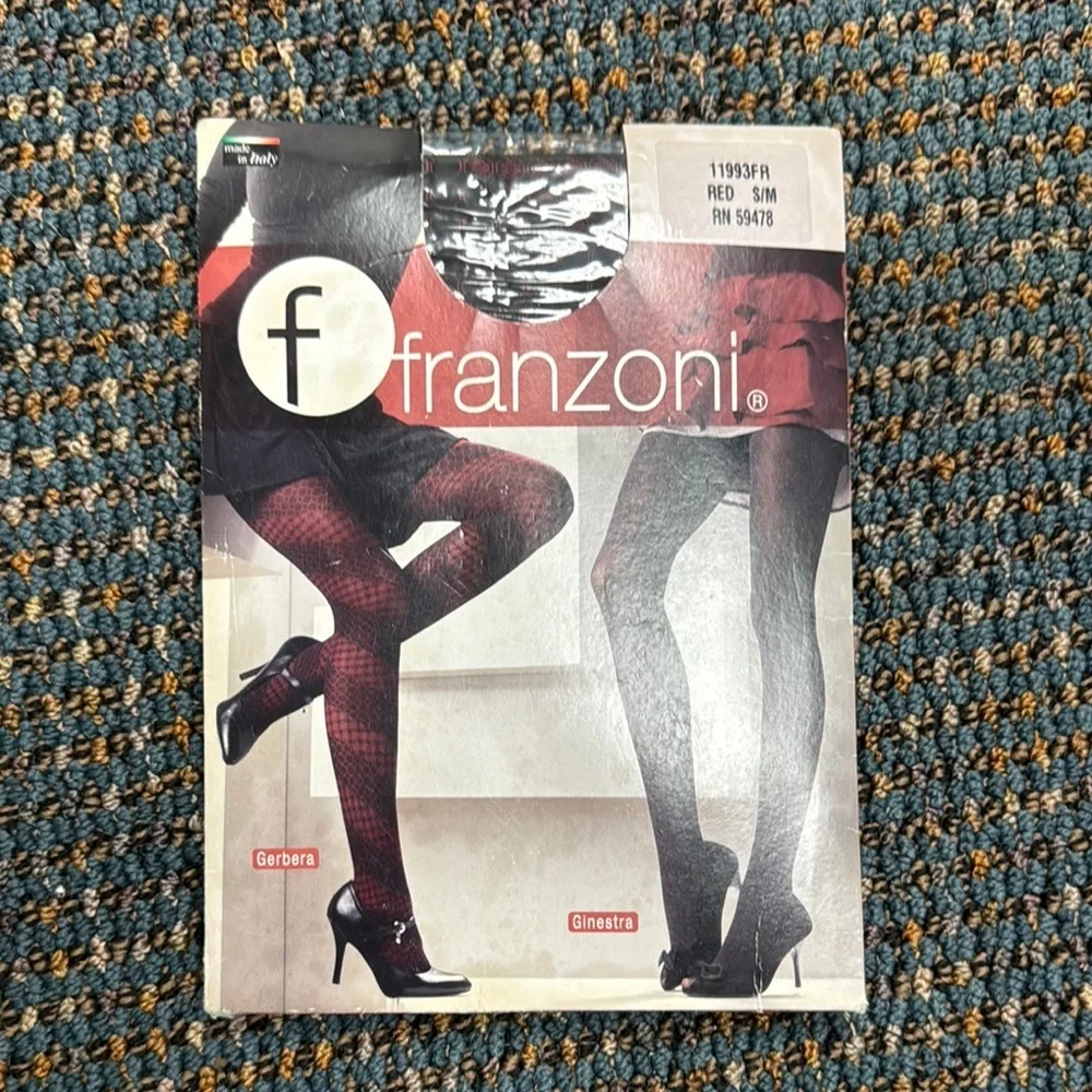 Red and‎ Black Fishnet Tights